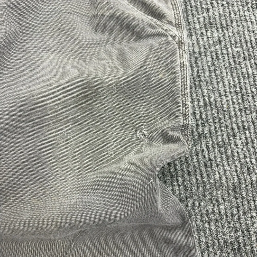 Carhartt Carpenter Pants Mens 34x32 Gray Canvas Relaxed Fit Utility Workwear